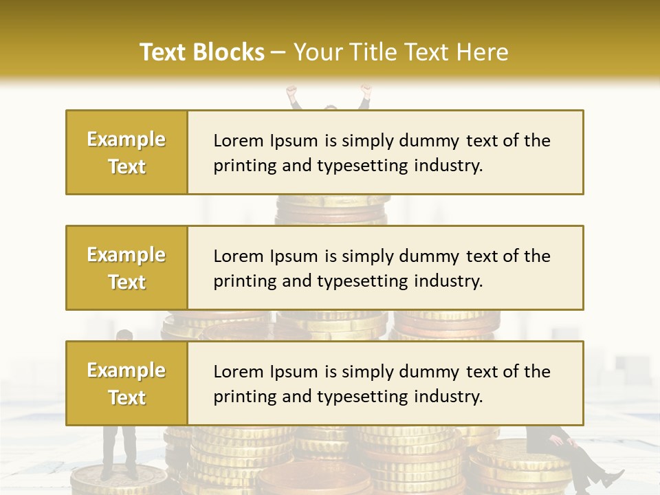 Money Gold Tie PowerPoint Template