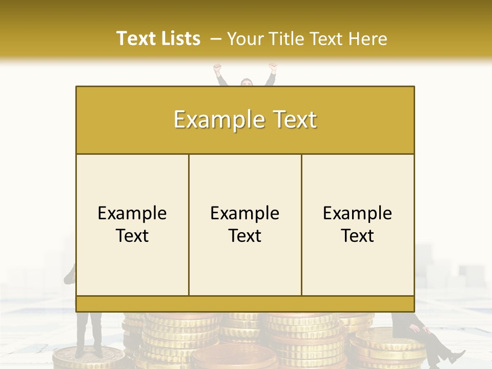 Money Gold Tie PowerPoint Template