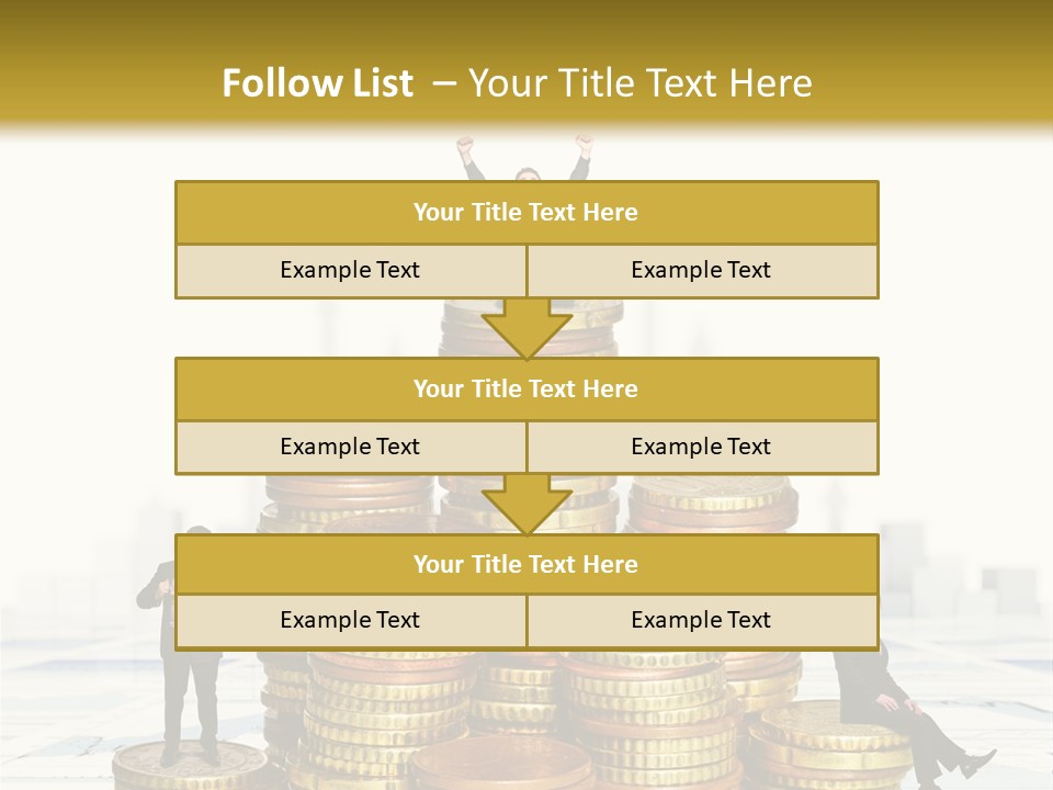 Money Gold Tie PowerPoint Template