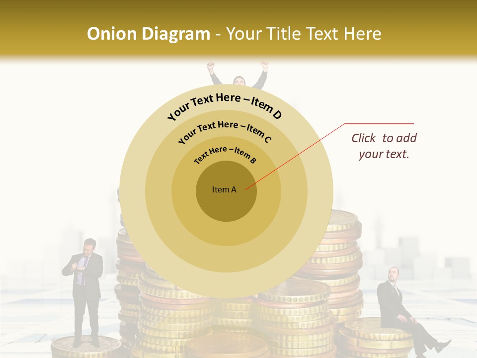 Money Gold Tie PowerPoint Template