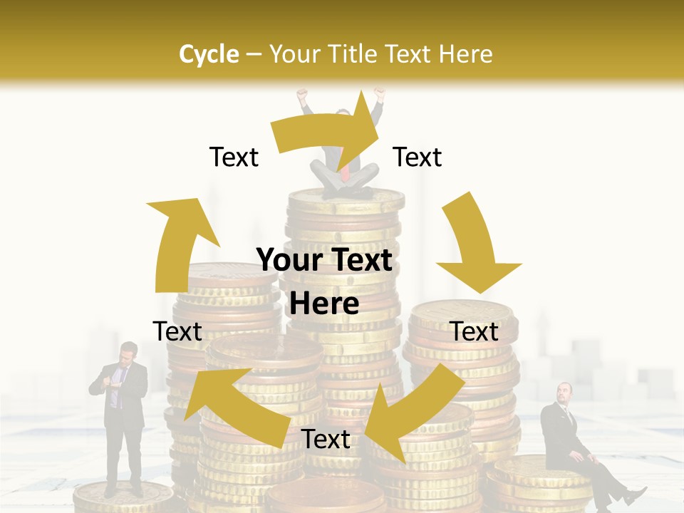 Money Gold Tie PowerPoint Template