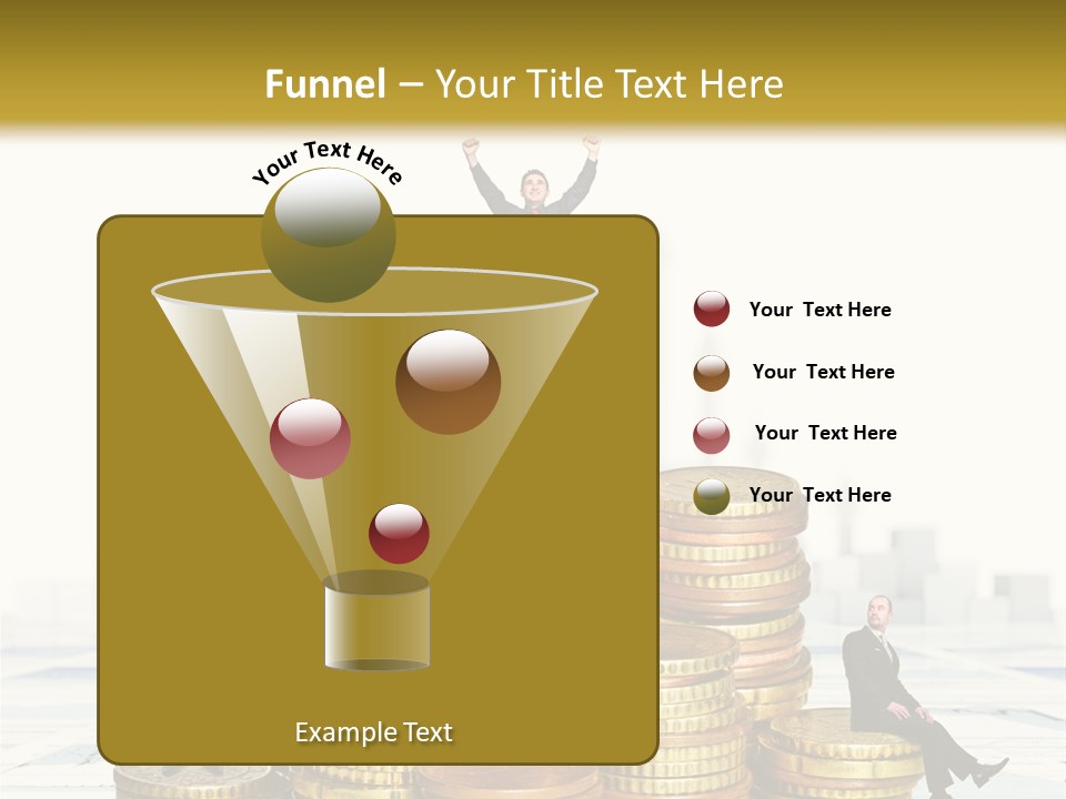 Money Gold Tie PowerPoint Template