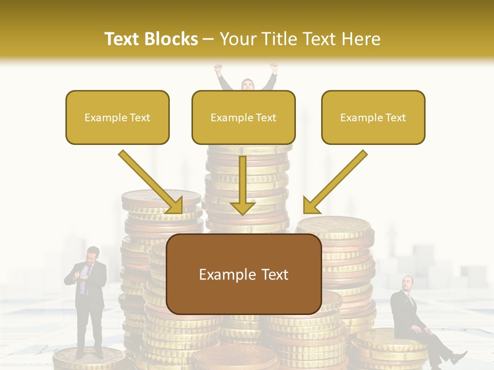 Money Gold Tie PowerPoint Template