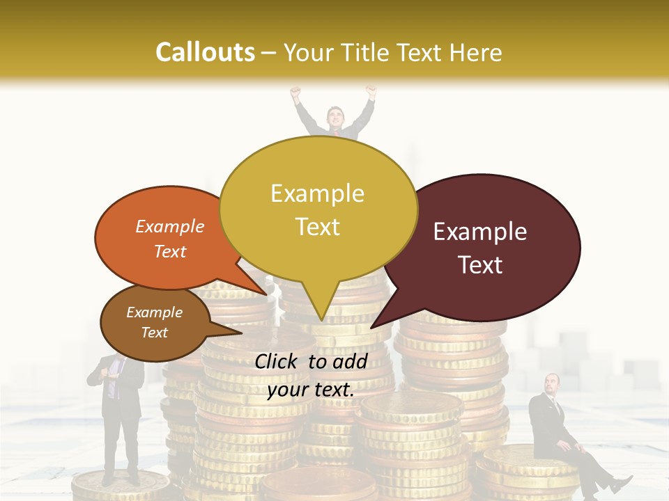Money Gold Tie PowerPoint Template