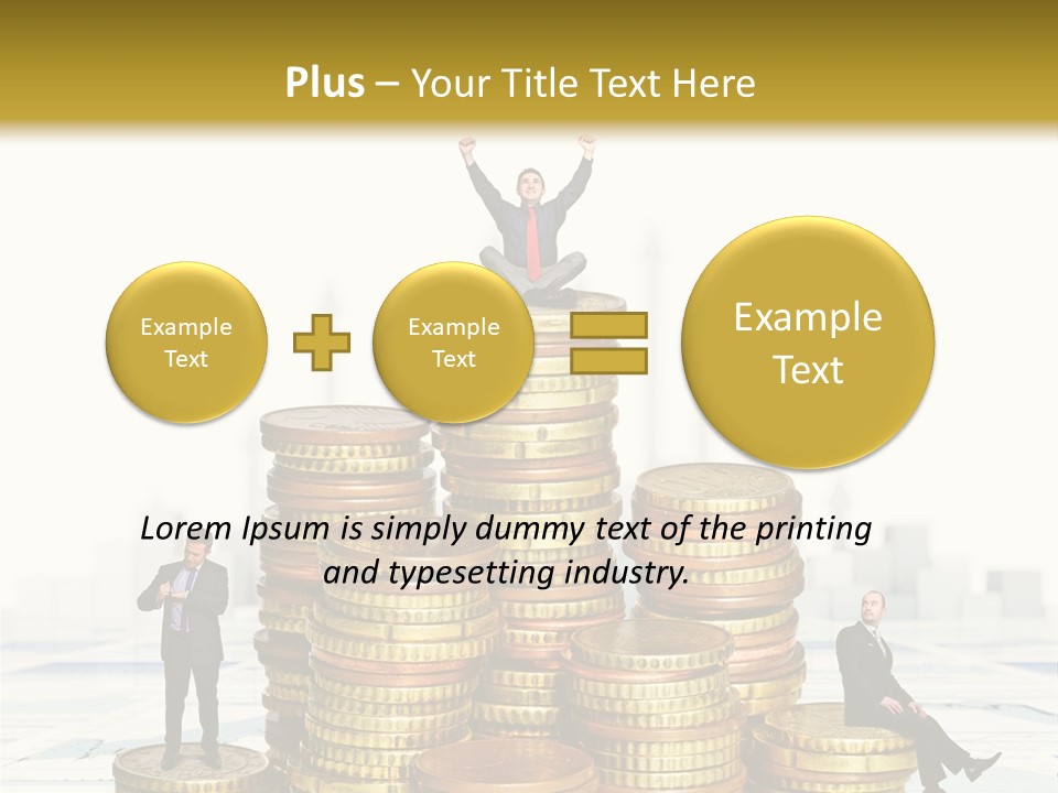 Money Gold Tie PowerPoint Template
