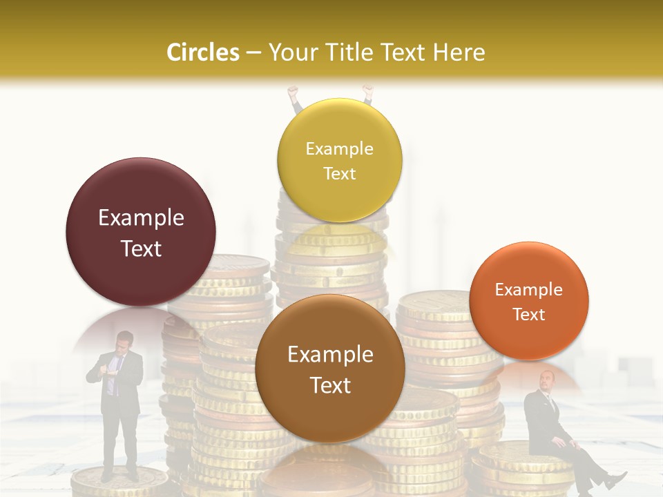 Money Gold Tie PowerPoint Template