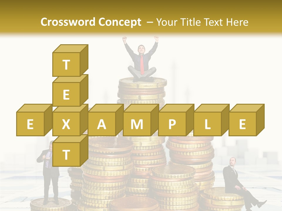 Money Gold Tie PowerPoint Template