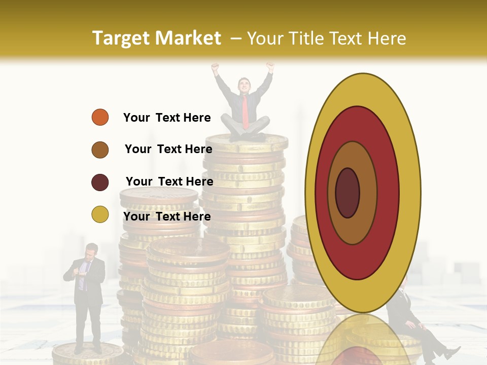 Money Gold Tie PowerPoint Template