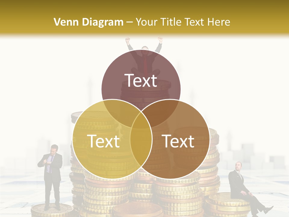 Money Gold Tie PowerPoint Template