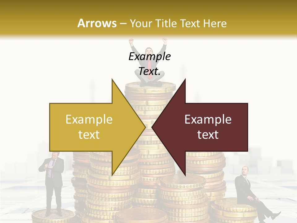 Money Gold Tie PowerPoint Template