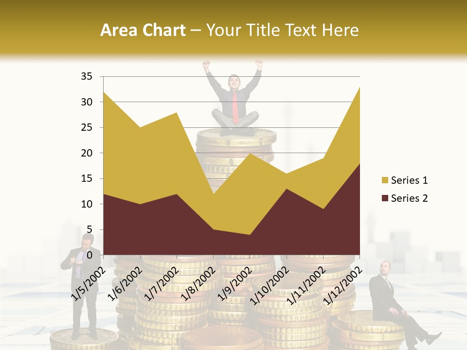 Money Gold Tie PowerPoint Template
