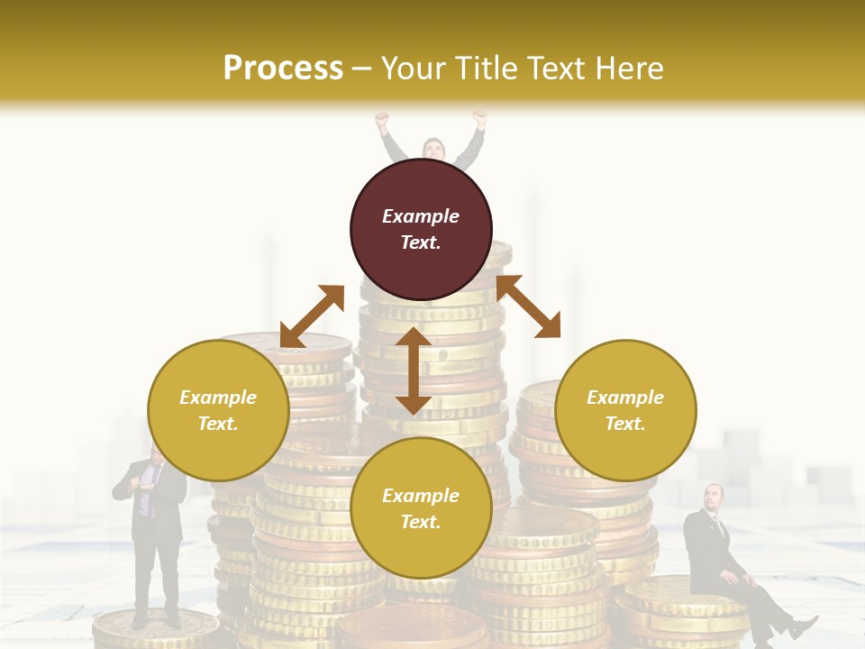 Money Gold Tie PowerPoint Template