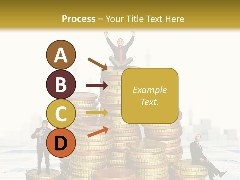 Money Gold Tie PowerPoint Template