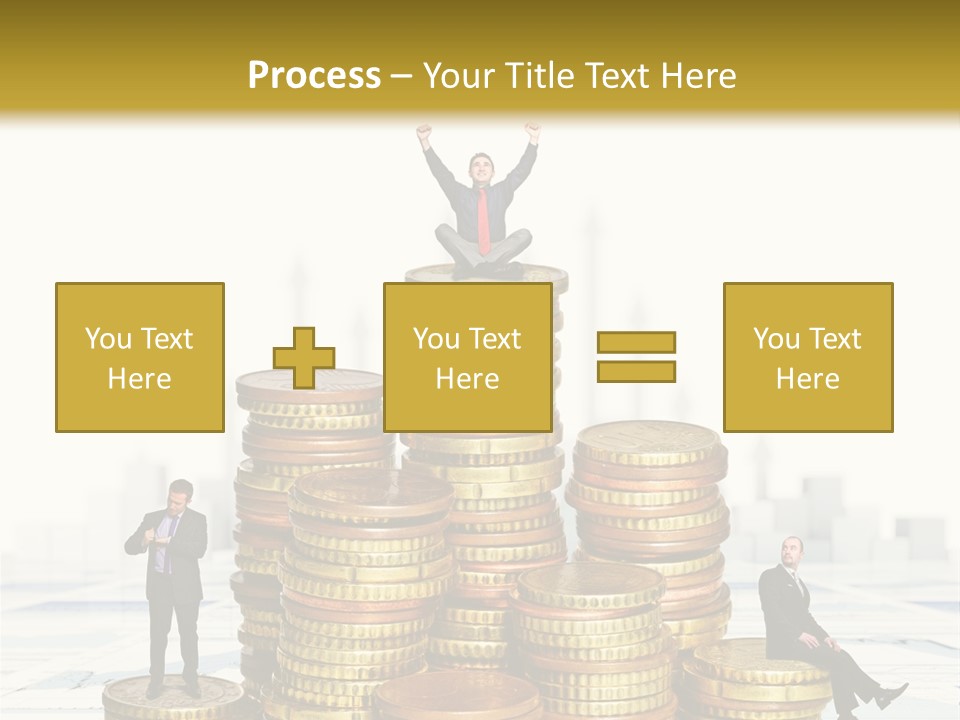 Money Gold Tie PowerPoint Template