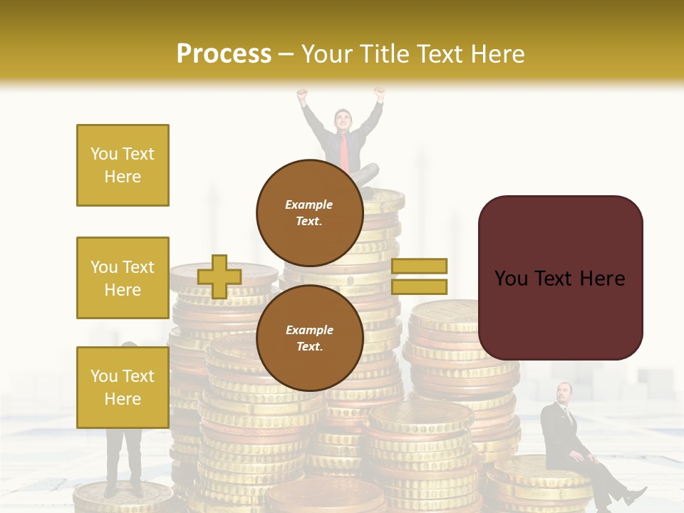 Money Gold Tie PowerPoint Template