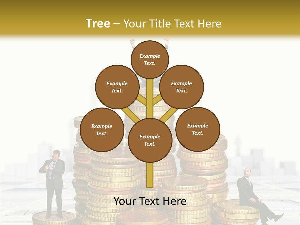 Money Gold Tie PowerPoint Template