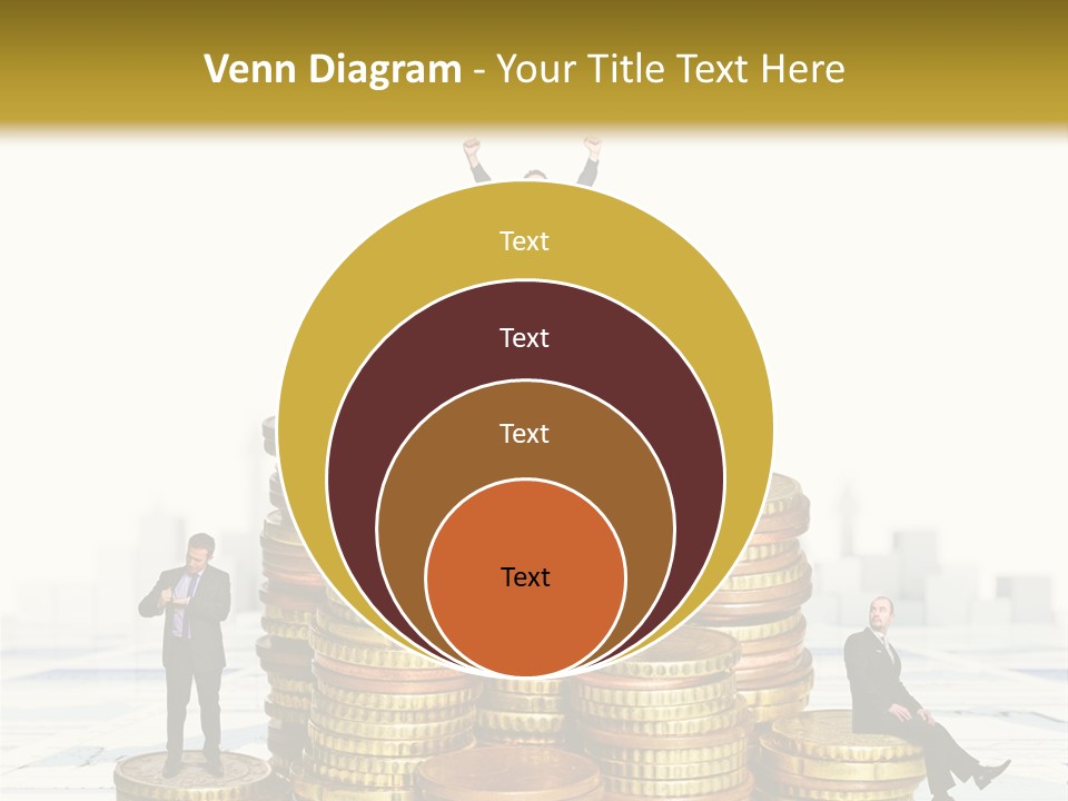 Money Gold Tie PowerPoint Template