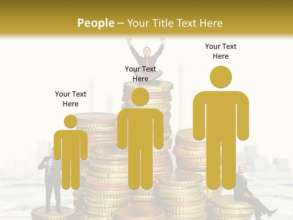 Money Gold Tie PowerPoint Template