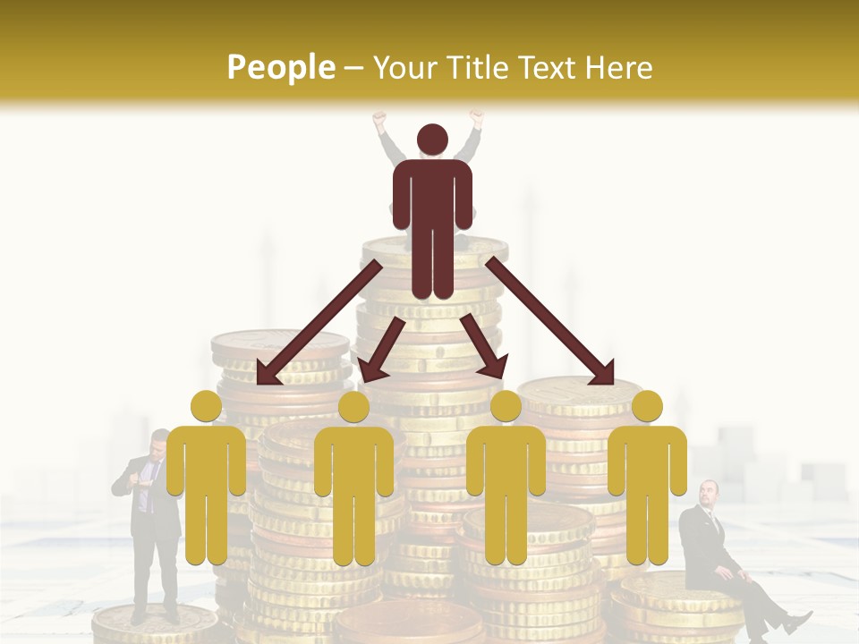 Money Gold Tie PowerPoint Template