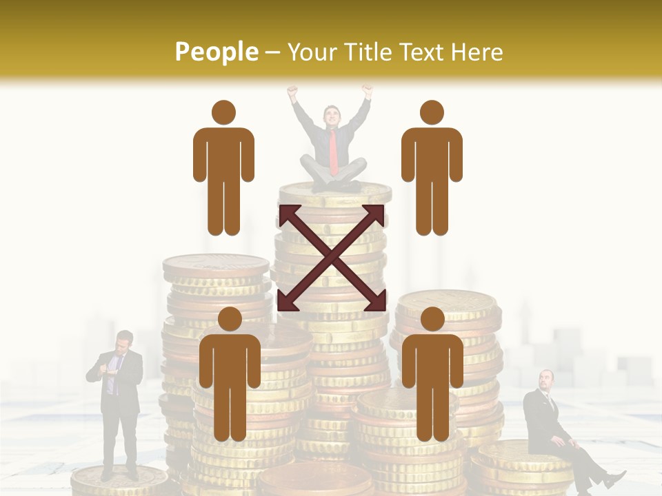 Money Gold Tie PowerPoint Template