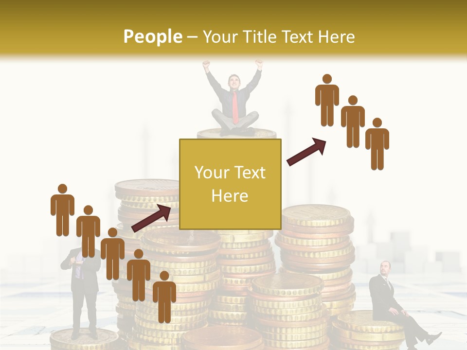 Money Gold Tie PowerPoint Template