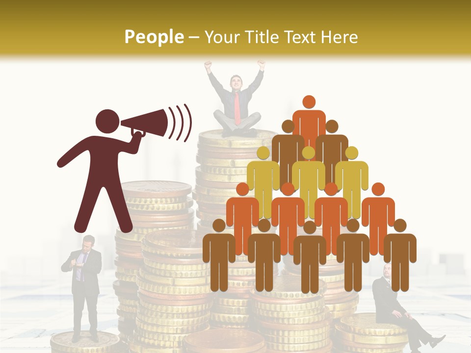 Money Gold Tie PowerPoint Template