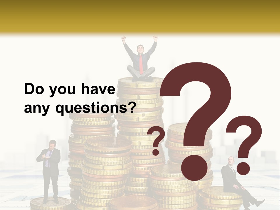 Money Gold Tie PowerPoint Template