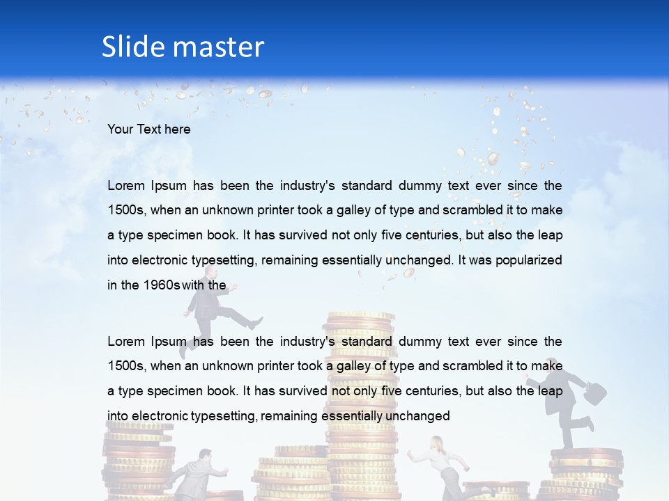 Detail Man Running PowerPoint Template