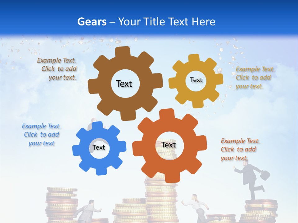 Detail Man Running PowerPoint Template