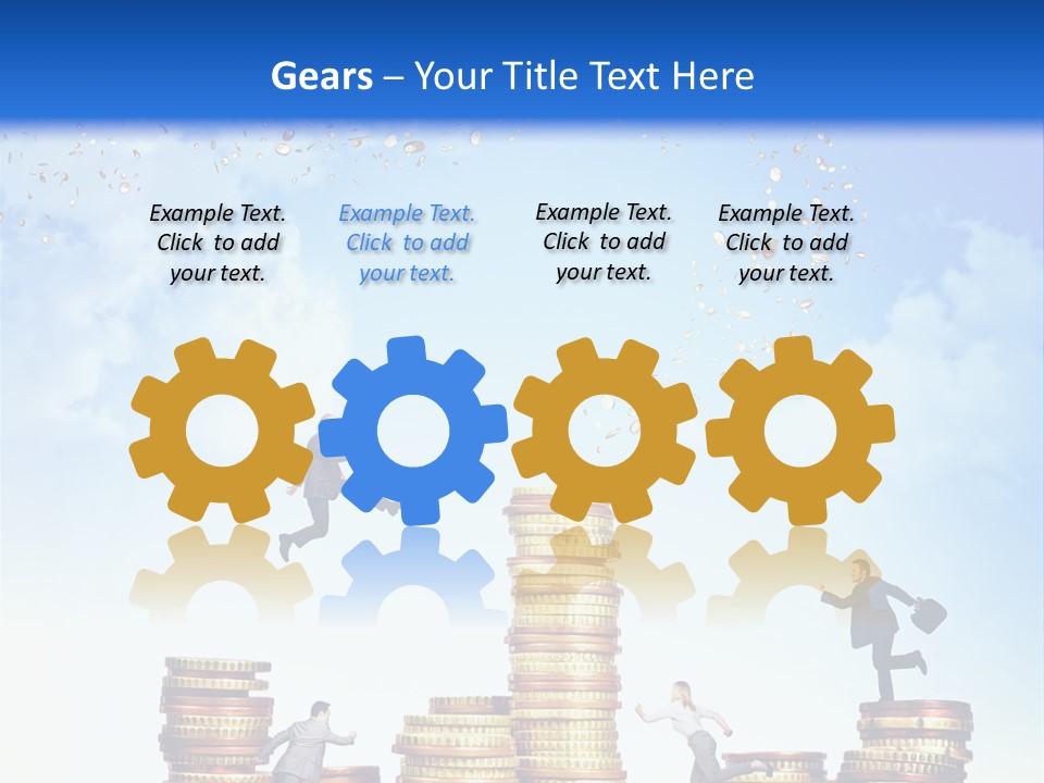 Detail Man Running PowerPoint Template