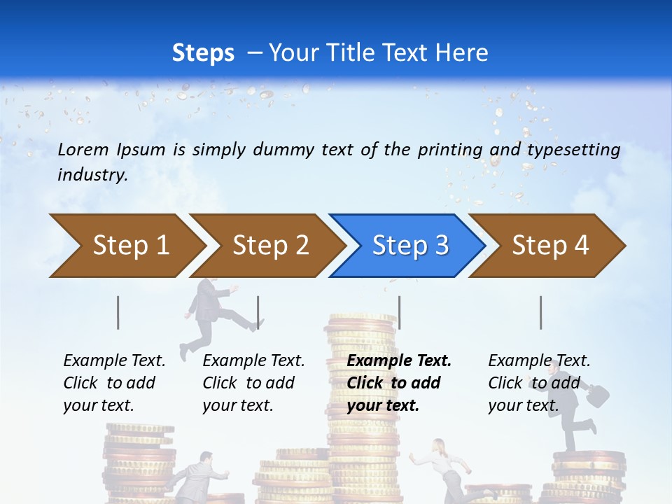 Detail Man Running PowerPoint Template