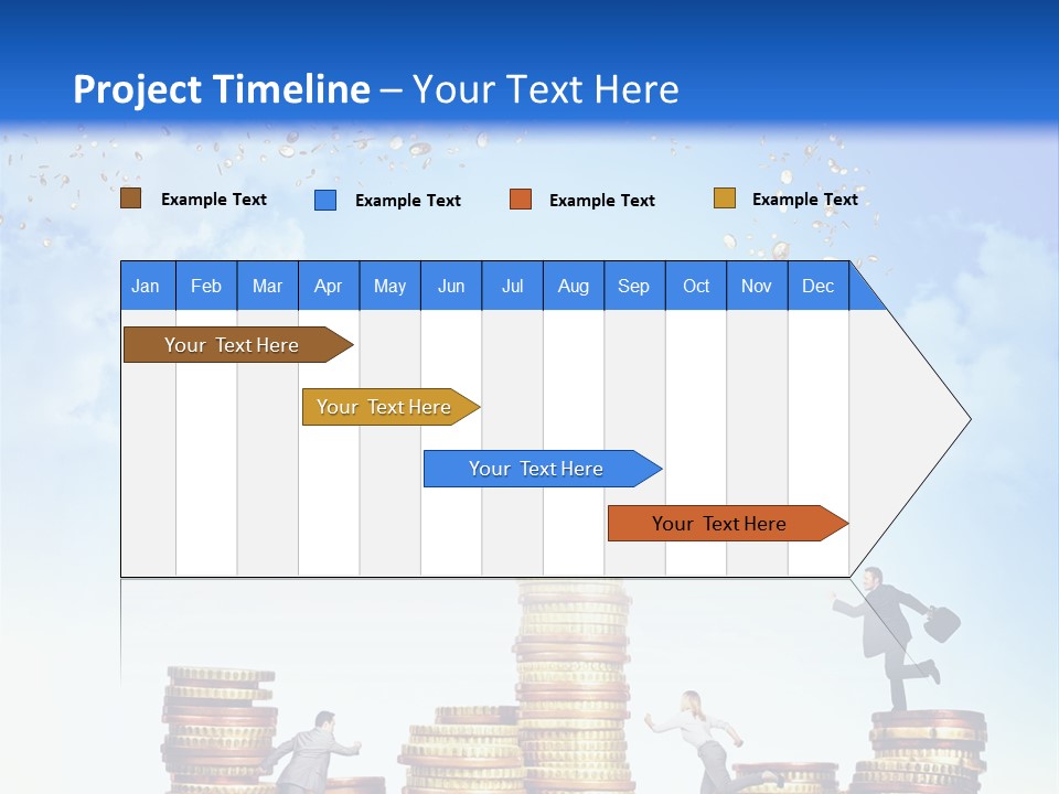 Detail Man Running PowerPoint Template
