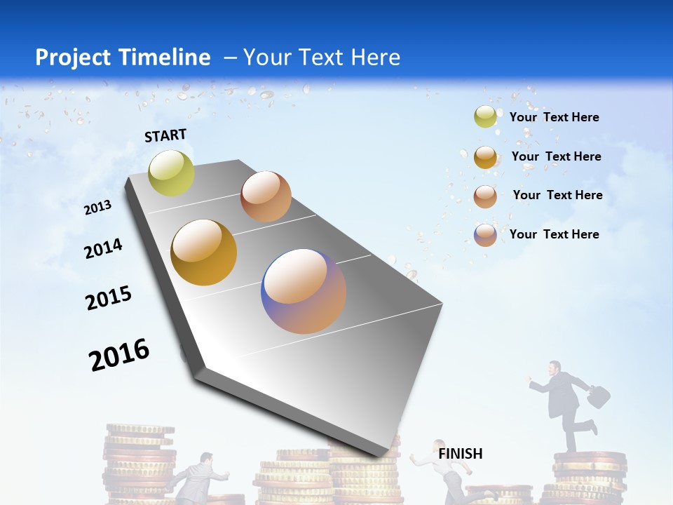 Detail Man Running PowerPoint Template