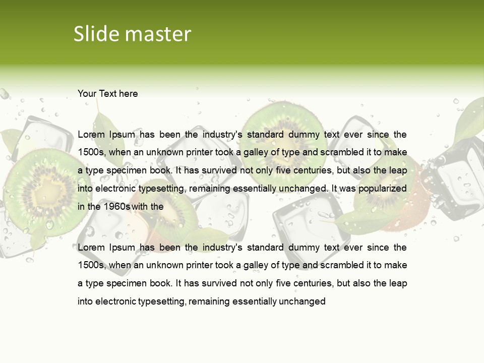 Freshness Object White PowerPoint Template