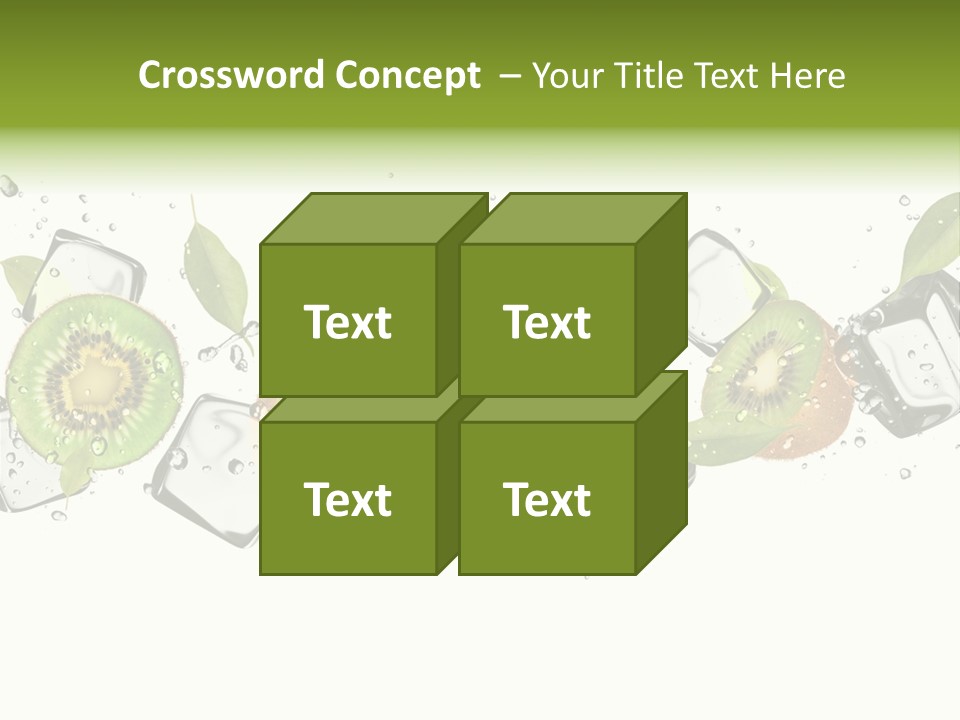 Freshness Object White PowerPoint Template