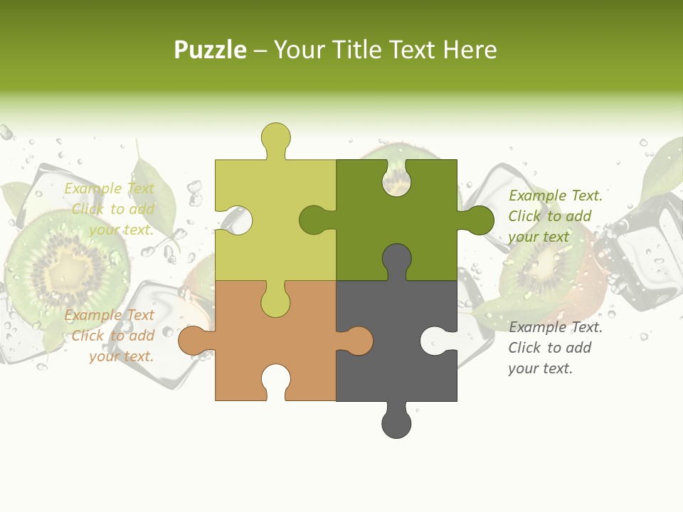 Freshness Object White PowerPoint Template