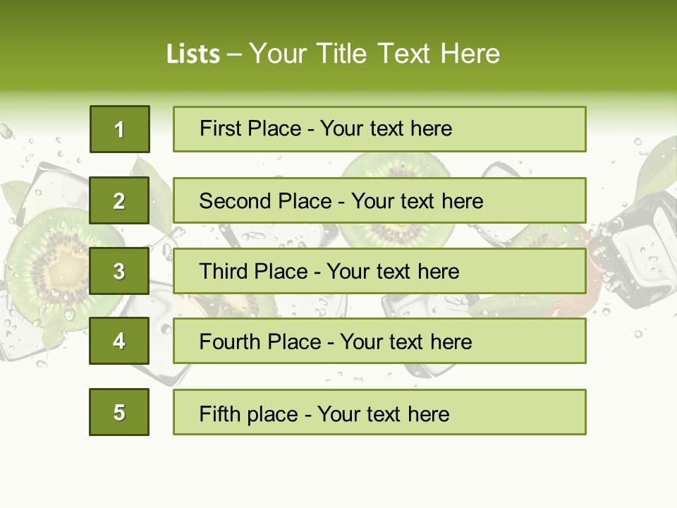 Freshness Object White PowerPoint Template