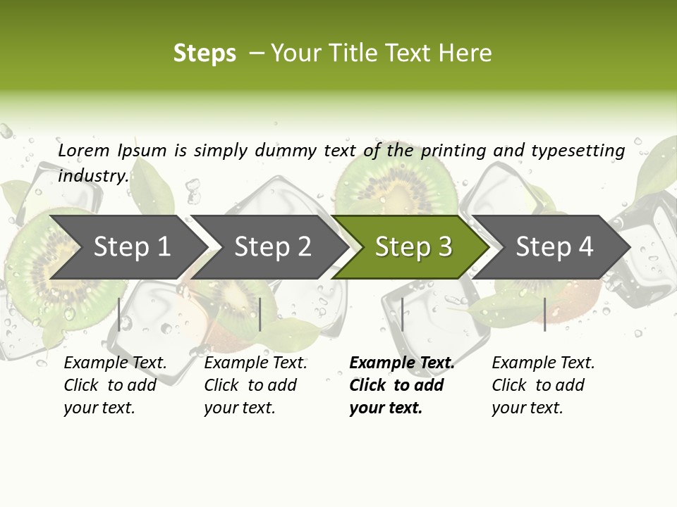 Freshness Object White PowerPoint Template