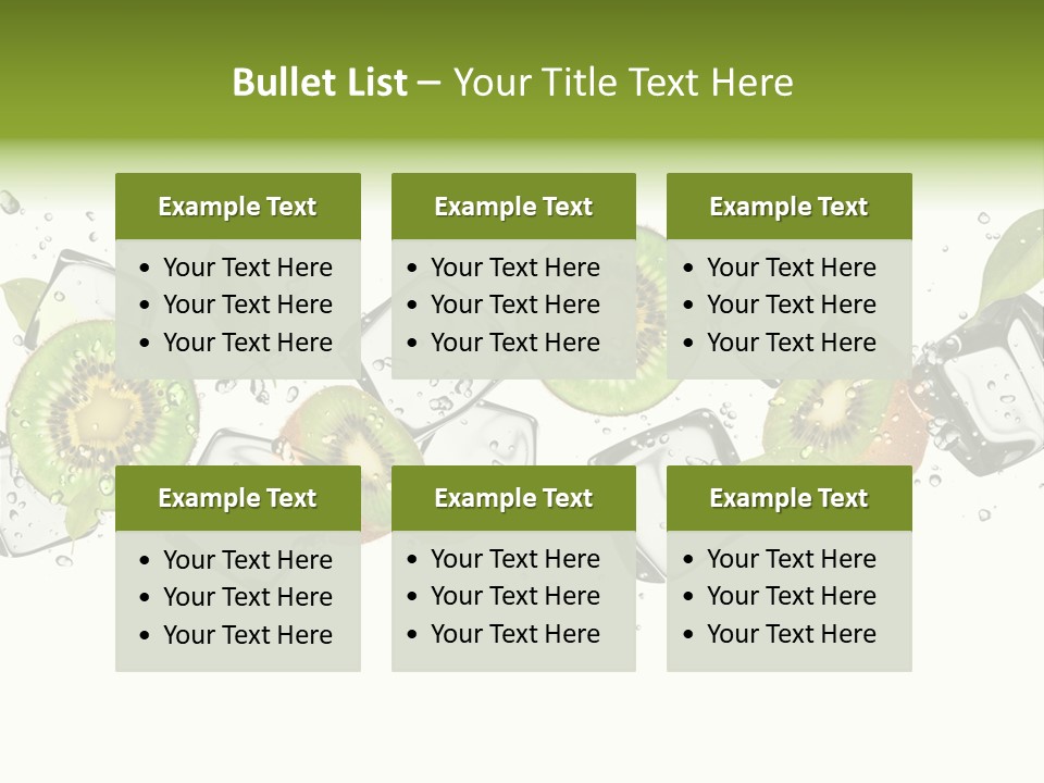 Freshness Object White PowerPoint Template