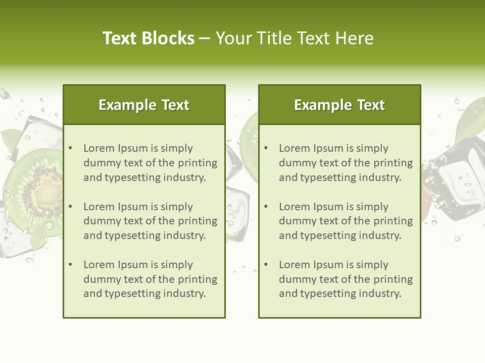 Freshness Object White PowerPoint Template
