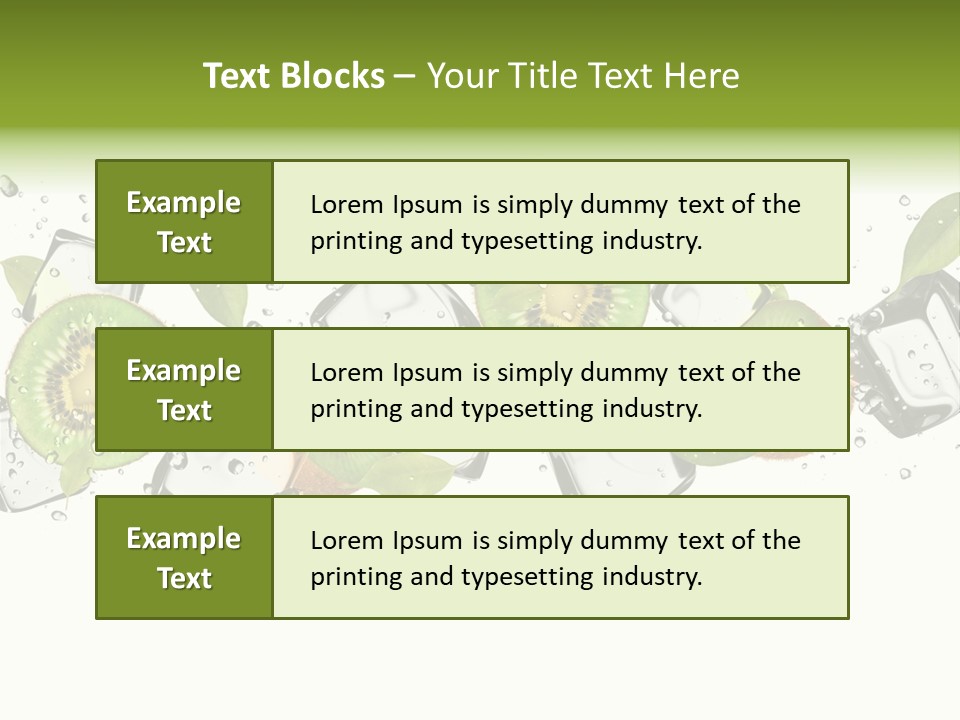 Freshness Object White PowerPoint Template