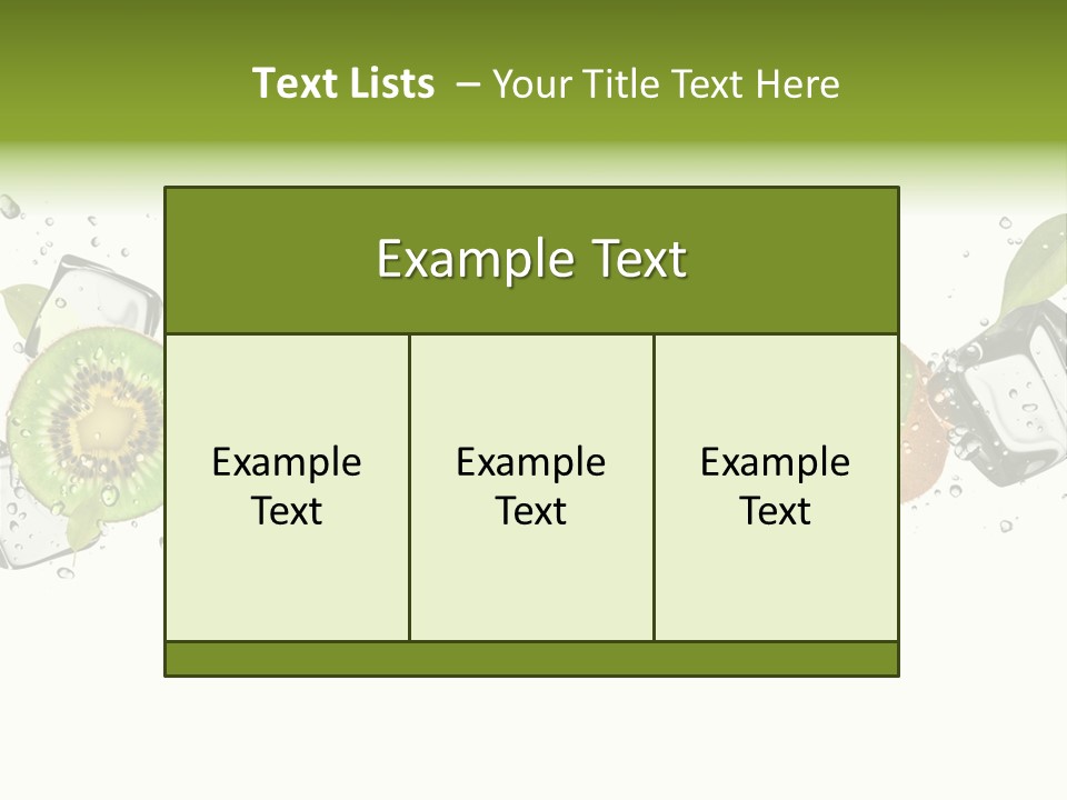 Freshness Object White PowerPoint Template