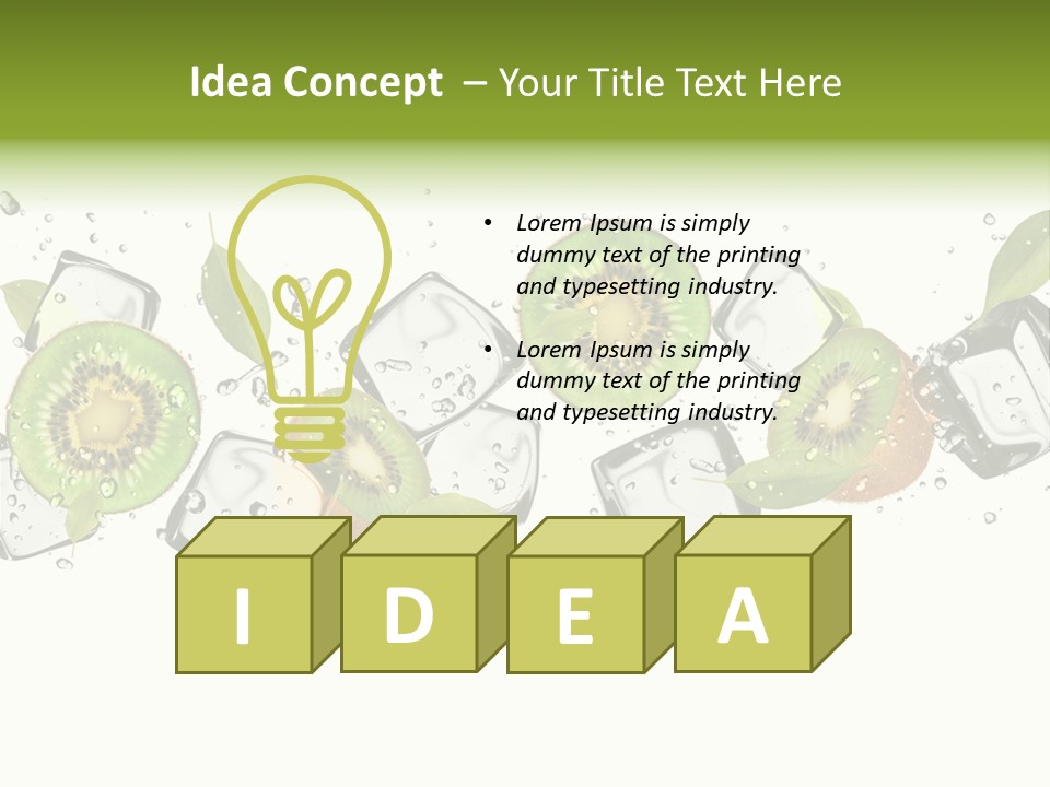 Freshness Object White PowerPoint Template