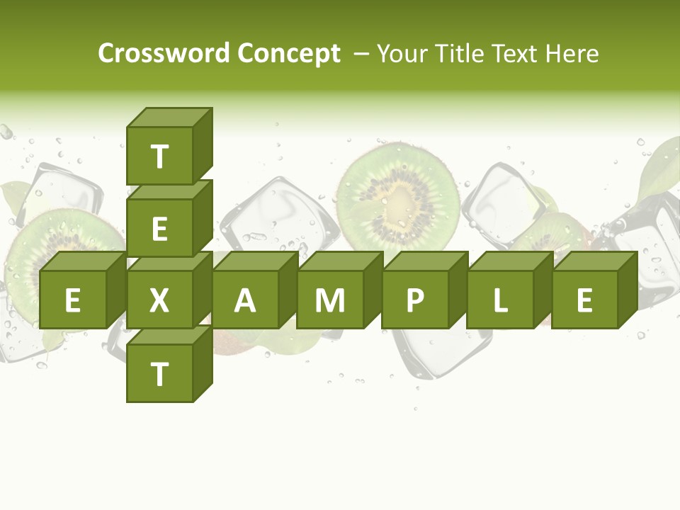 Freshness Object White PowerPoint Template