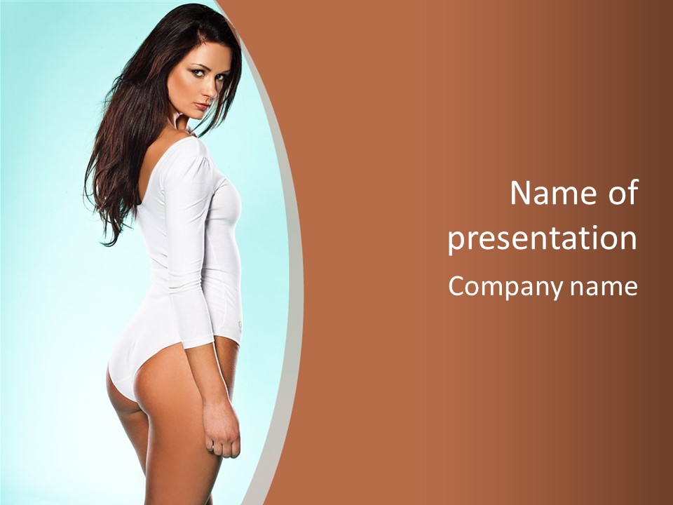 Skin Facing Away Slim PowerPoint Template