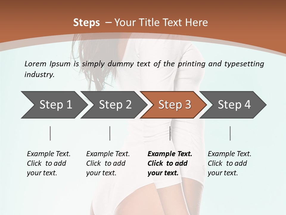 Skin Facing Away Slim PowerPoint Template