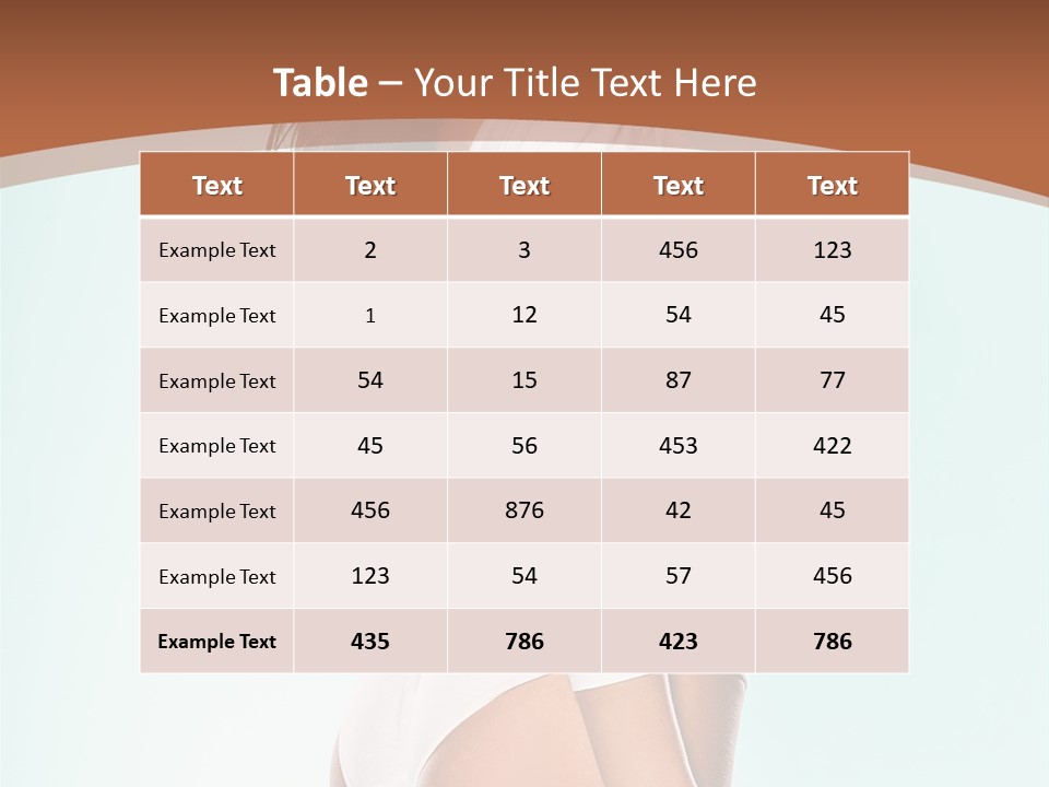 Skin Facing Away Slim PowerPoint Template