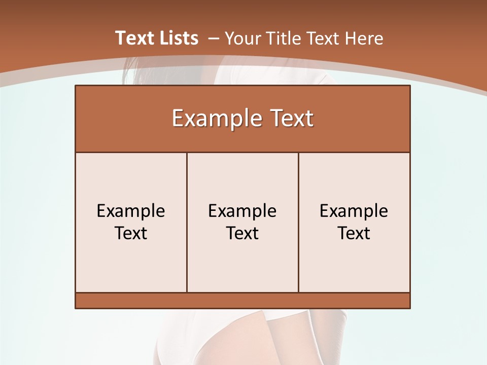 Skin Facing Away Slim PowerPoint Template