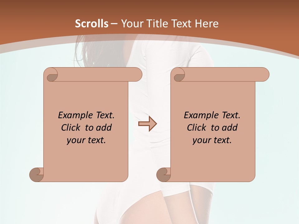 Skin Facing Away Slim PowerPoint Template