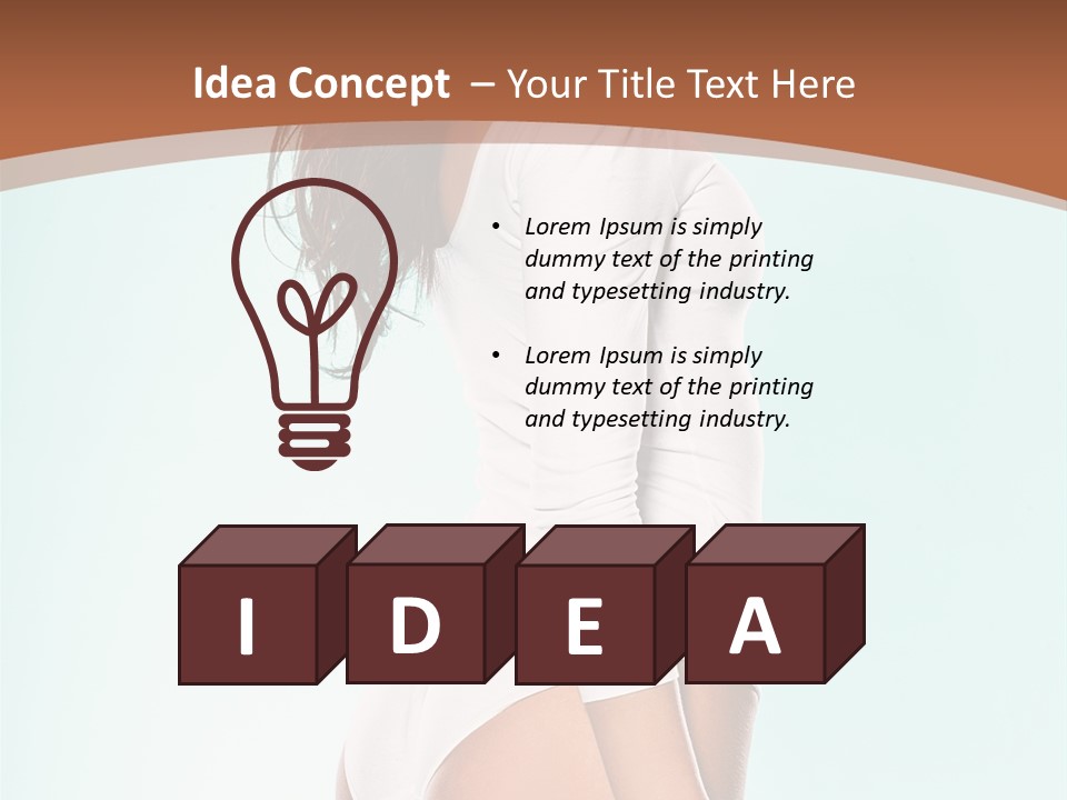 Skin Facing Away Slim PowerPoint Template